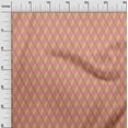 thumbnail image 2 of oneOone Cotton Cambric Medium Pink Fabric Argyle Check Dress Material Fabric Print Fabric By The Yard 56 Inches Wide, 2 of 4