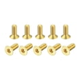 thumbnail image 1 of Flat Head Socket Cap Screws, M3-0.5x8mm Brass Inner Hex Drive Fasteners Bolts 12Pack, 1 of 6