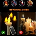 thumbnail image 2 of Solar Window Candles With Candlesticks Holders, 4 Packs, 2 of 5