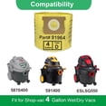 thumbnail image 2 of 2 Pack 91964 Type D Vacuum Filter Bags Compatible with Shop-Vac 4 Gallon Vacuum, Replacement 9196400 9196433 High Efficiency Dust Collection Bag, 2 of 7