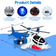 thumbnail image 3 of Helicóptero de juguete Choopheme 360° Freedom con luces y sonidos azules, 3 of 6