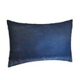 thumbnail image 2 of Balery Retro Blue Glitter Pillow Covers,Bed Pilowcases,Reversible Plush Throw Pillow Covers End Pillow Encasement,Pillow Case - 14"X20", 2 of 9