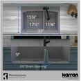 thumbnail image 6 of Karran Usa Qt-711 Quartz Qt 33" Drop In Double Basin Quartz Composite Kitchen Sink - Beige, 6 of 7