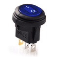 thumbnail image 7 of 20 Pcs 12V 20A Waterproof Round On/ Rocker Switch Car Auto Boat SPST, 7 of 7