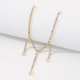 thumbnail image 2 of Bracelet à la cheville Pailleté Mode : Pompons Simple Strass Ank Bijoux à pied, 2 of 10