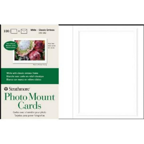 Strathmore ST105-682 Cartes de Montage Photo en Relief 100-Pack