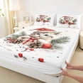 thumbnail image 3 of Homewish Kawaii Kitten Full Size Sheets,Christmas Flower Pine Cone Bed Sheets,Rustic Farmhouse Cabin Sheet Sets For Girls Kids,Breathable Home Decor,4 Pieces, 3 of 7