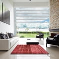 thumbnail image 6 of Ahgly Company Indoor Square Abstract Red Abstract Area Rugs, 6' Square, 6 of 6