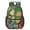 Black-5, variant on 17 Inch Lightweight Backpack,PVC Waterproof Oxford Fabric, Ergonomically Designed, with Large Capacity, Exotic Jungle Aesthetic