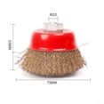 thumbnail image 1 of Brosse à Rouille Rotative en Laiton et Acier, Brosse à Angle pour Tasse et Roue, 1 of 8