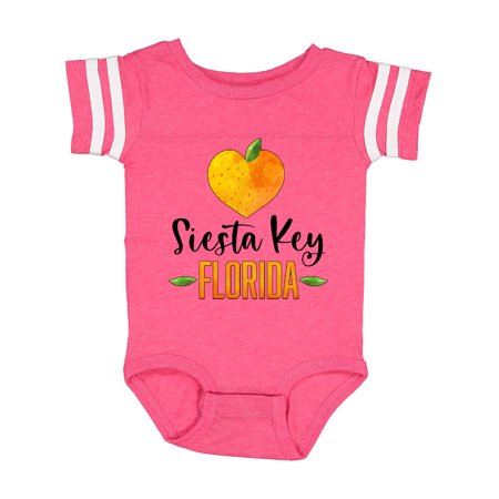 

Inktastic Siesta Key Florida Orange in Heart Gift Baby Boy or Baby Girl Bodysuit