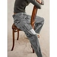 thumbnail image 5 of Jeans for Women Y2k Striped Drawstring High Waist Straight Wide Leg Boyfriend Jeans Mom Denim Pants Black L, 5 of 6