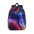 thumbnail image 1 of Lukts Cosmic Cat Psychedelic Journey Pattern 15 Inch Student Backpack, Waterproof Laptop Backpack with Adjustable Shoulder Straps, Lightweight Travel, Campus Backpack, Unisex, 1 of 6