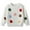 White, variant on Coerni Kids' Knit Sweater With 3D Colorful Flower Appliques Girls Soft Long Sleeve Crewneck Top Toddler Winter Warm Coat Sweatshirt