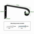 thumbnail image 3 of ZYLER- 6-Inch Hanging Plant Bracket 2 Pack, Metal Plant Hook For Indoor & Outdoor, D..., 3 of 6