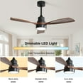 thumbnail image 3 of Sofucor 48-Inch Modern Wood Ceiling Fan with Remote, Reversible DC Motor, Noiseless, 3 of 11