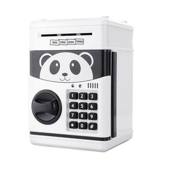 AZ Import  Electronic Password Cartoon Panda Piggy Coin Bank