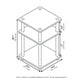 thumbnail image 2 of Mesa auxiliar Furinno TURN-N-TUBE de 3 niveles, madera negra, 37 x 37 x 53 cm, 2 of 8