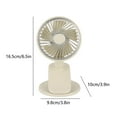 thumbnail image 3 of Portable Clip on Fan Rechargeable with Night , 3 Speeds Small Battery Operated Fan, USB Desk Fan with Strong Airflow, Sturdy Clamp for Golf Cart Office Outdoor Travel Camping, 3 of 6