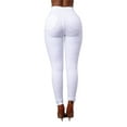 thumbnail image 3 of Plus Size Pencil Jeans for Women Lady Stretch Casual Denim Skinny Pants High Waist Trousers, 3 of 8