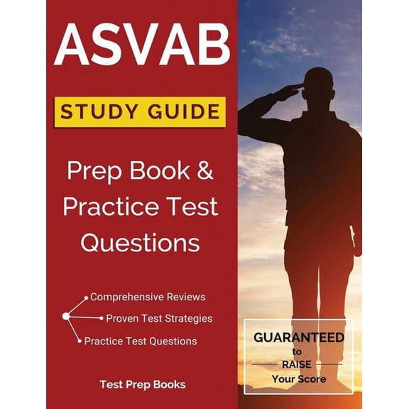 ASVAB Study Guide: Prep Book & Practice Test Questions, (Paperback)