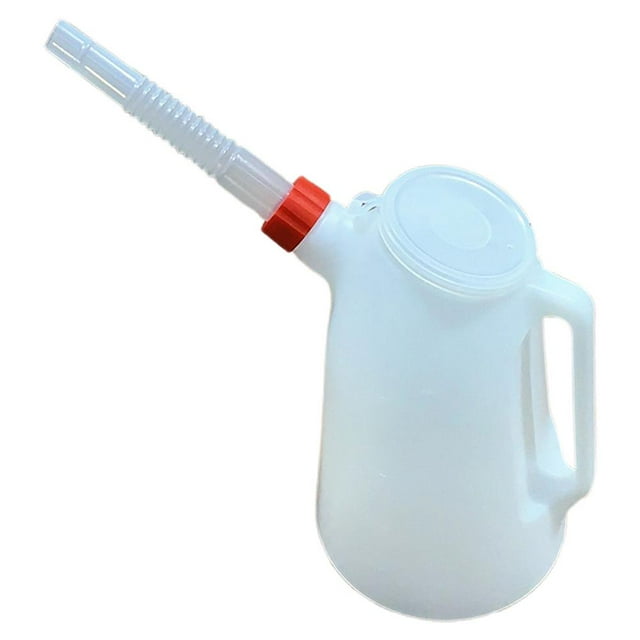 Pichet Doseur d'Huile 1.2L/2L/3L/5L Bidon d'Essence Réservoir de Carburant pour Automobile Contenant d'Huile