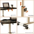 thumbnail image 4 of Height Adjustable Overbed Table with Wheels - 27.2-35.4" Foldable Standing Desk for Home & Hospital, 4 of 5