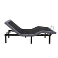 thumbnail image 2 of Pemberly Row Adjustable Bed Base with Wireless Remote - Gray Fabric, 2 of 9