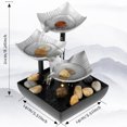 thumbnail image 3 of NUAHRHY 2pcs Tabletop Fountain with Light and Pebble Meditation Water Fountain Small Waterfall Fountain Desktop Decorations USB Powered Sound Relaxation Fountain Ornament for Table Home, 3 of 4