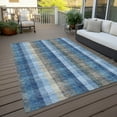 thumbnail image 6 of Addison Rugs Chantille Indoor/Outdoor Transitional Plaid Denim Washable Rectangle Rug, 2'6" x 3'10", 6 of 6