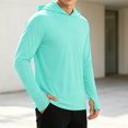 thumbnail image 2 of Ulitacool Men T Shirt Summer Hooded T Shirts Style Pullover Top Short Sleeve Streetwear Fashion Tee Simple Clothing Green, 2 of 4
