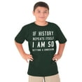 thumbnail image 5 of History Repeats Itself Dinosaur Pet Crewneck T Shirts Boy Girl Teen Brisco Brands S, 5 of 6