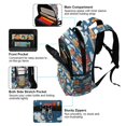 thumbnail image 5 of FORMRS Kids School Backpack Elementary Student Unisex Travel Bookbag with Reflective Stripes, Blue Cute Train Pattern, 5 of 7