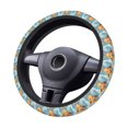 thumbnail image 2 of Vsdgher Happy Goat In Meadow Pattern Elastic Car Steering Wheel Cover,Car Wheel Cover Protector Car Accessory for Steering Wheel with a Diameter of 14.5"-15", 2 of 6