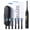 Black, variant on HOOYAPIK Sonic Electric Toothbrush, 40,000 VPM, 6 Modes, White, with 6 Brush Heads and Travel Case