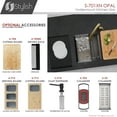 thumbnail image 4 of Stylish Undermount 32" Graphite Black Double Bowl Kitchen Sink with Grids & Strainers S-701XN, 4 of 15