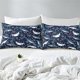 thumbnail image 5 of Juego de Cama Tiburón para Dormitorio de Niño - 3Pcs Full Size Cartoon Sharks Comforter, 5 of 6