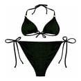 thumbnail image 1 of Bikini Ocean Pacific para Mujer Tirantes Argollas Negro Talla M 2 Piezas, 1 of 4