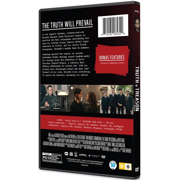 SDS, DVD, Truth & Treason PG-13 Drama, WWII Resistance Story