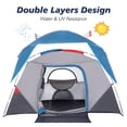 thumbnail image 2 of Danolapsi Camping Tent,Tent for Camping,Camping Tent 4 Person and 6 Person for Hiking Backpacking Traveling Outdoor,Weatherproof Tent,Includes Carry Bag,Easy Setup,Light Blue, 2 of 8