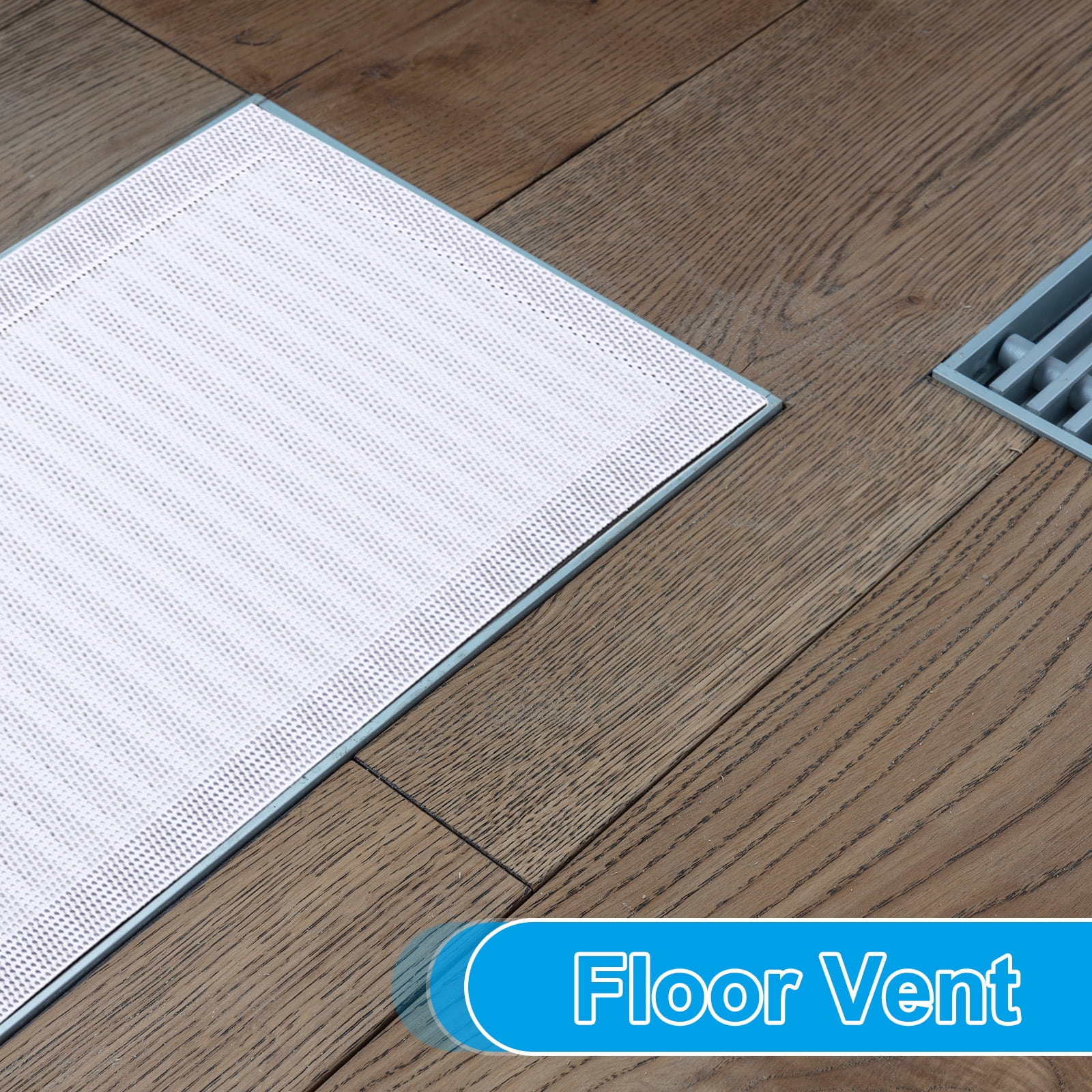 Uxcell 4"x12" Magnetic Vent Cover 4 Pack Floor Wall Air Registers Cover Strong Magnet Screen Mesh White