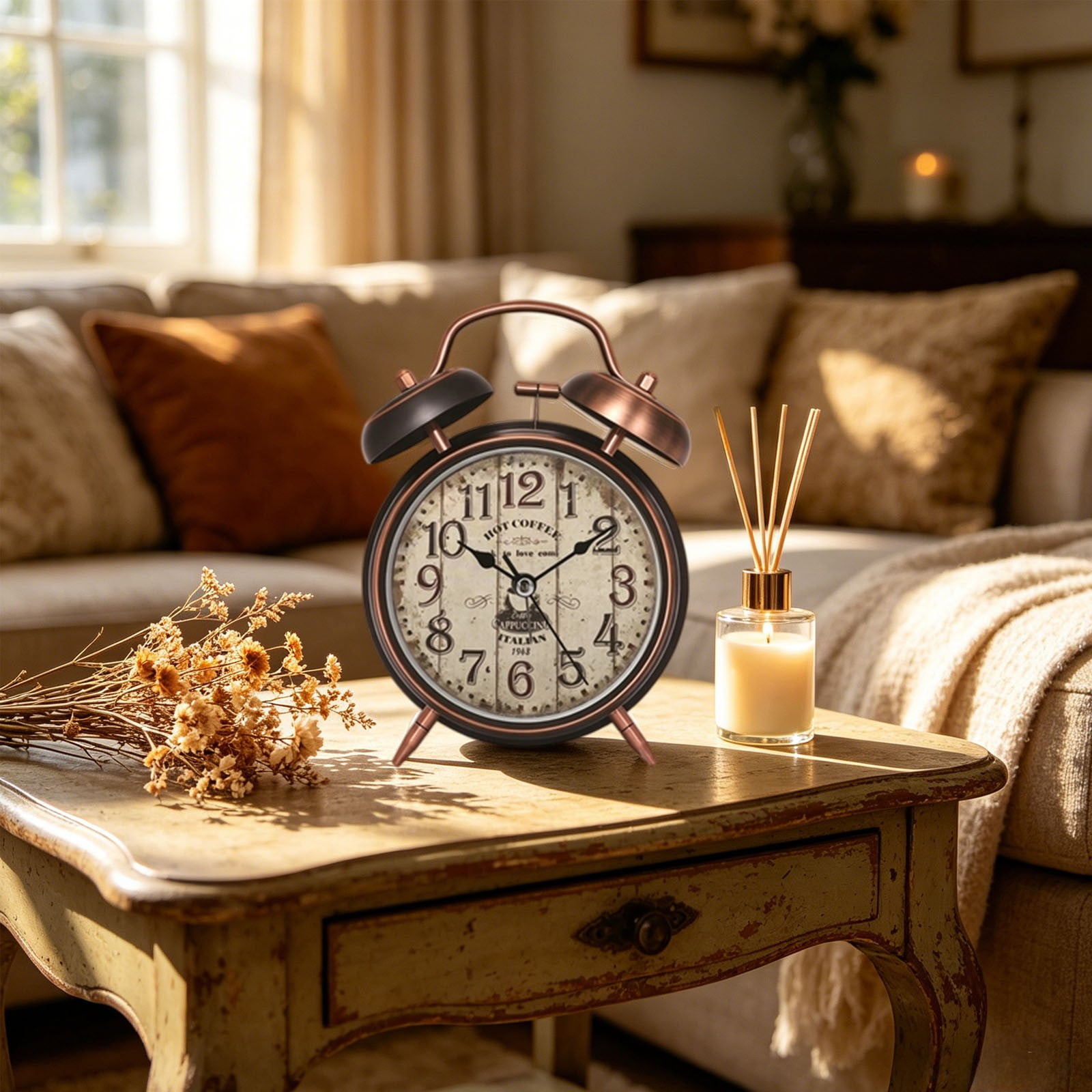 Dyegold Alarm Clock Loud Alarm Clock Vintage Alarm Clocks for Bedrooms Double Bell Alarm Clock Dyegold Alarm Clock Loud Alarm Clock Vintage Alarm Clocks for Bedrooms Double Bell Alarm Clock - 7