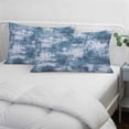 thumbnail image 3 of Modern Blue Pillow Covers, Linen Long Throw Pillow Case, Vintage Abstract Art Contemporary Holiday Pillow Protector Decorative Cushion Cover for Living Room/Bedroom 12" x 20", 3 of 8