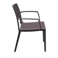 thumbnail image 5 of Pemberly Row Contemporary Resin Patio Dining Arm Chair in Brown, 5 of 11