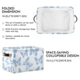 thumbnail image 2 of Yayeee Canvas Storage Basket with Handles for Shelves Fabric Bins Closet Organizer, Blue Butterfly, 2 of 8