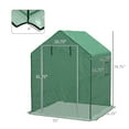 thumbnail image 2 of 2-Pack Walk-in Greenhouse Covers 55x56x75" Reinforced Anti-Tear PE, 2 of 6
