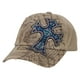 thumbnail image 2 of Gorra de Béisbol TOP HEADWEAR Khaki Studded Cross Ajustable, 2 of 2