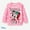Bright Pink, variant on Mickey Mouse Toddler Girls Pullover Sweatshirts Christmas Character Crewneck Top Size 2-6