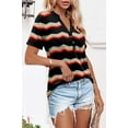 thumbnail image 3 of ONLYSHE Women Summer Basic Floral Shirts Short Sleeve Cute Tunic Tops Ladies Buttons Blouses, 3 of 5
