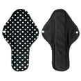 thumbnail image 4 of Aslana 6-Pack Women Cloth Menstrual Sanitary Pads with Wings. Reusable & Washable. 3 Sizes Available for Overnight Heavy flow, Daily flow or Pantyliner., 4 of 4